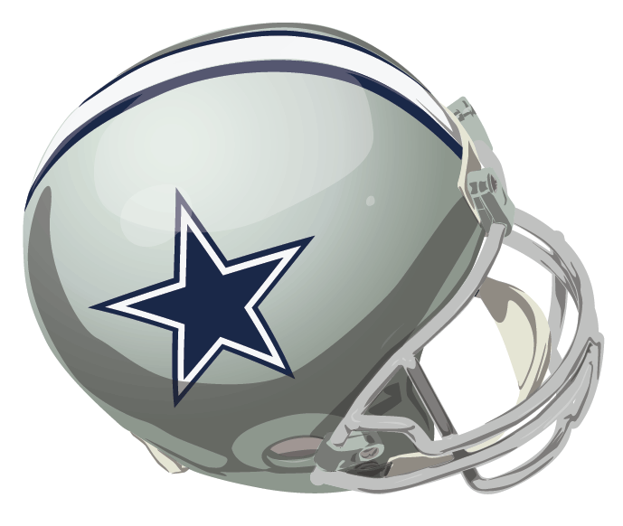 Dallas Cowboys 1967-1975 Helmet Logo iron on paper